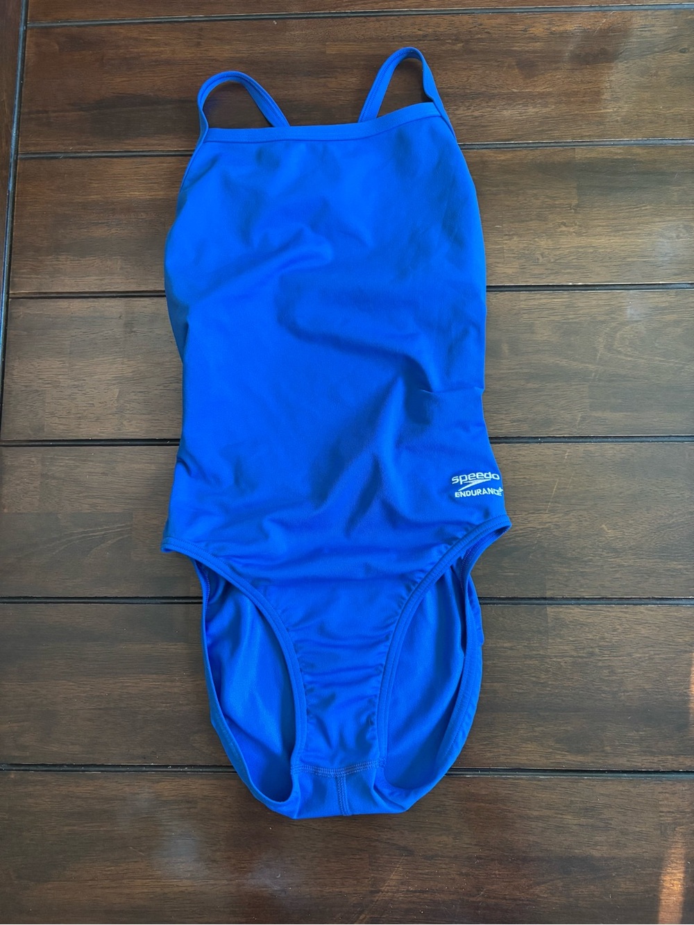 Speedo Bright Blue Endurance+ Solid Flyback Training One-Piece Swimsuit Size 30